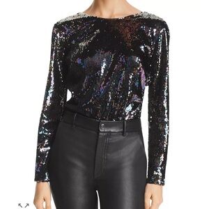 Parker Iridescent Sequin Blouse